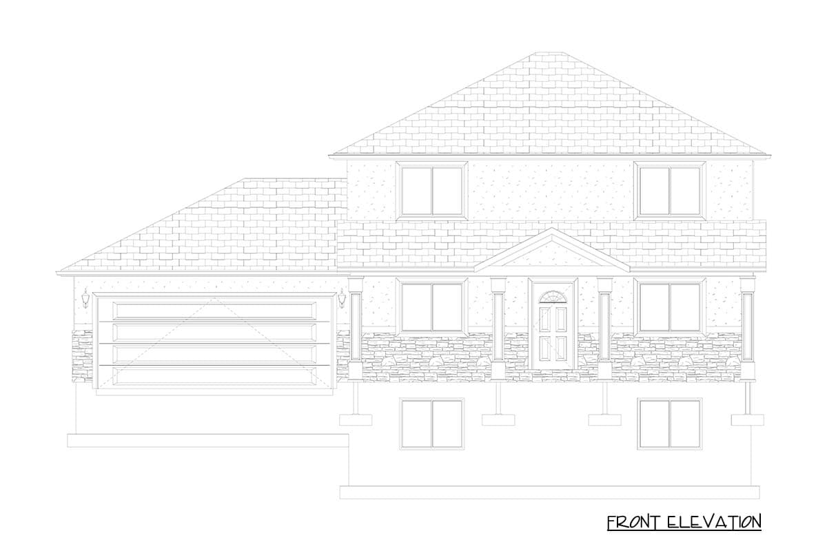 Plan 61699UT: Traditional Craftsman House Plan with Home Office and Expansive Porch - Image #22 - Craftsman, Traditional