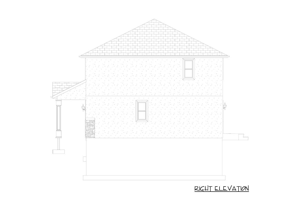 Plan 61699UT: Traditional Craftsman House Plan with Home Office and Expansive Porch - Image #25 - Craftsman, Traditional