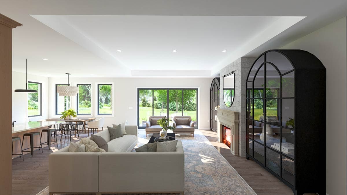 Plan 61701UT: Scandinavian Ranch Plan with Home Office and 3-Car Garage - Image #12 - Contemporary, Modern, Scandinavian