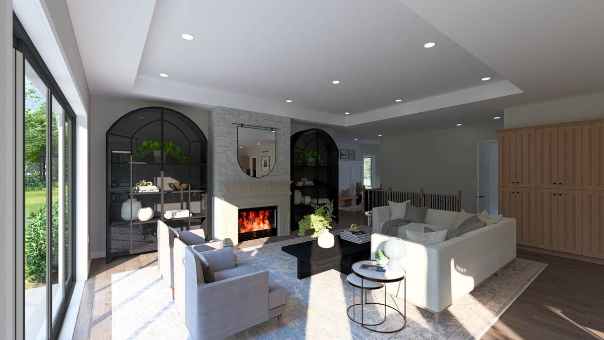 Plan 61701UT: Scandinavian Ranch Plan with Home Office and 3-Car Garage - Image #15 - Contemporary, Modern, Scandinavian