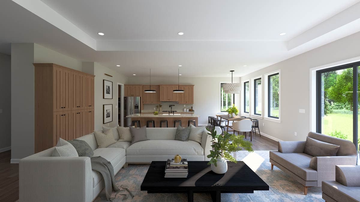 Plan 61701UT: Scandinavian Ranch Plan with Home Office and 3-Car Garage - Image #16 - Contemporary, Modern, Scandinavian