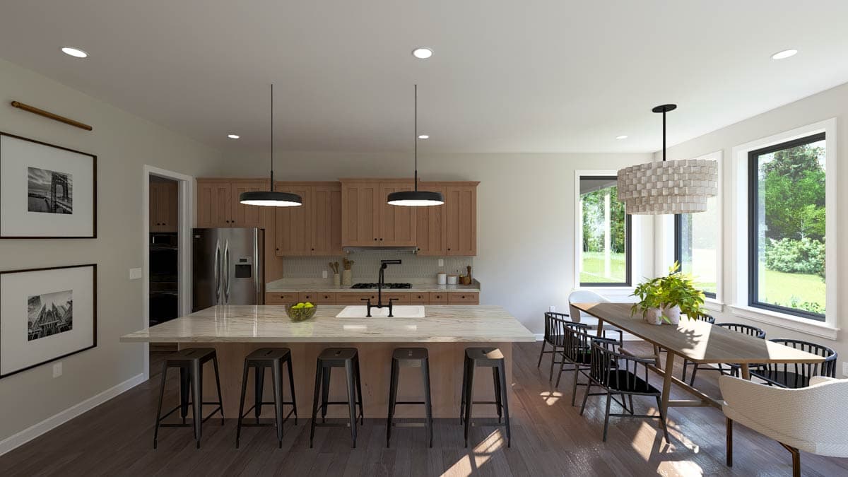 Plan 61701UT: Scandinavian Ranch Plan with Home Office and 3-Car Garage - Image #19 - Contemporary, Modern, Scandinavian