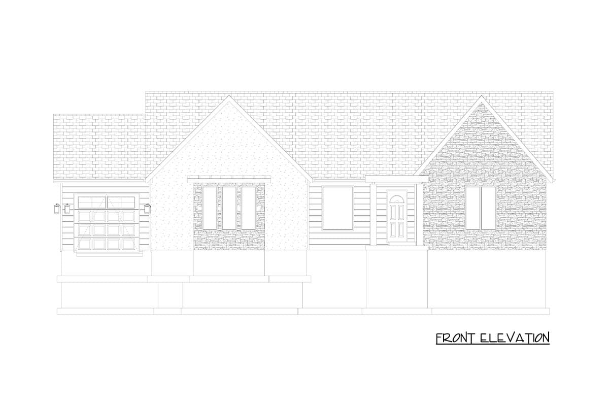 Plan 61701UT: Scandinavian Ranch Plan with Home Office and 3-Car Garage - Image #29 - Contemporary, Modern, Scandinavian