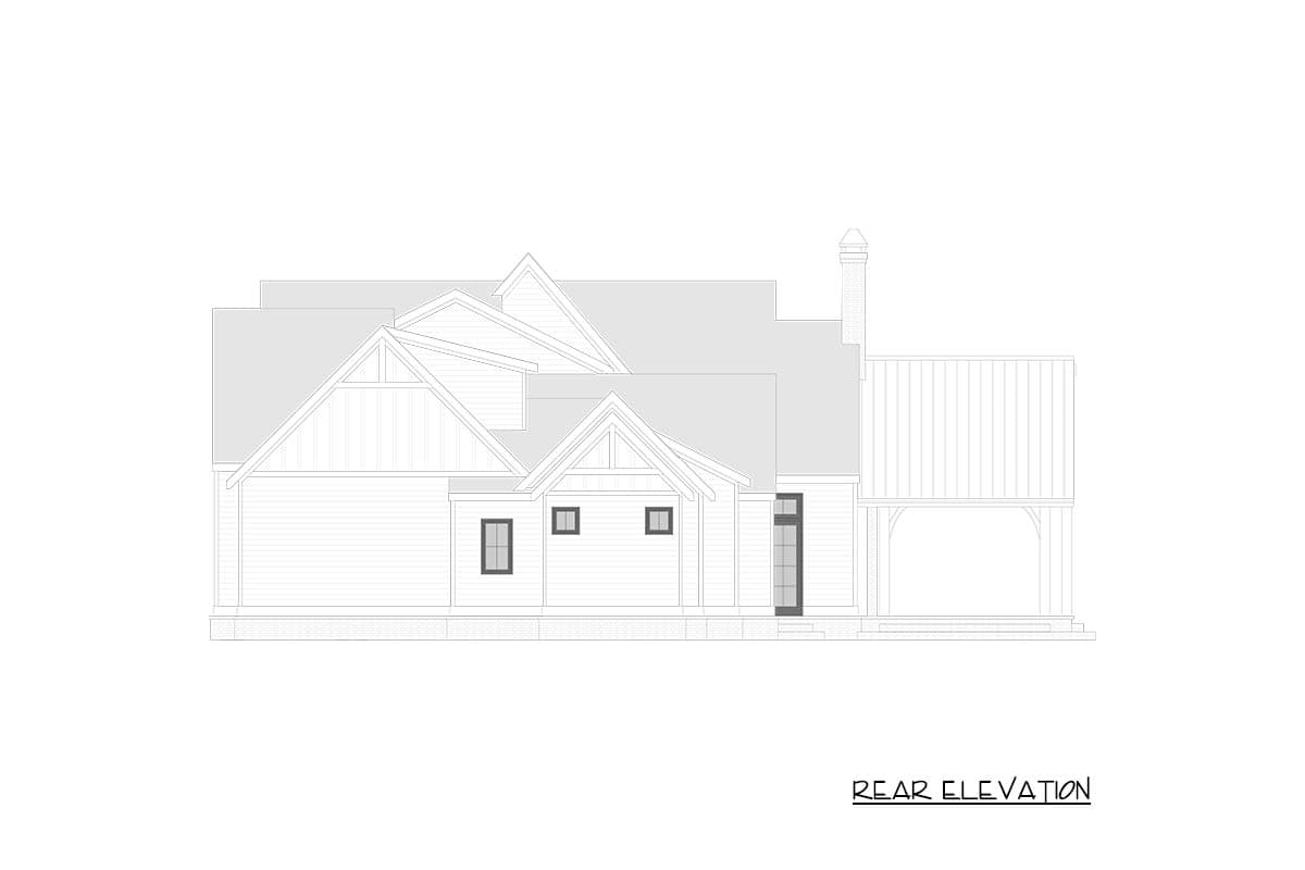 Plan 750016LDG: Modern Transitional Farmhouse Plan with First-Floor Master and Courtyard - Image #9 - Farmhouse, Transitional