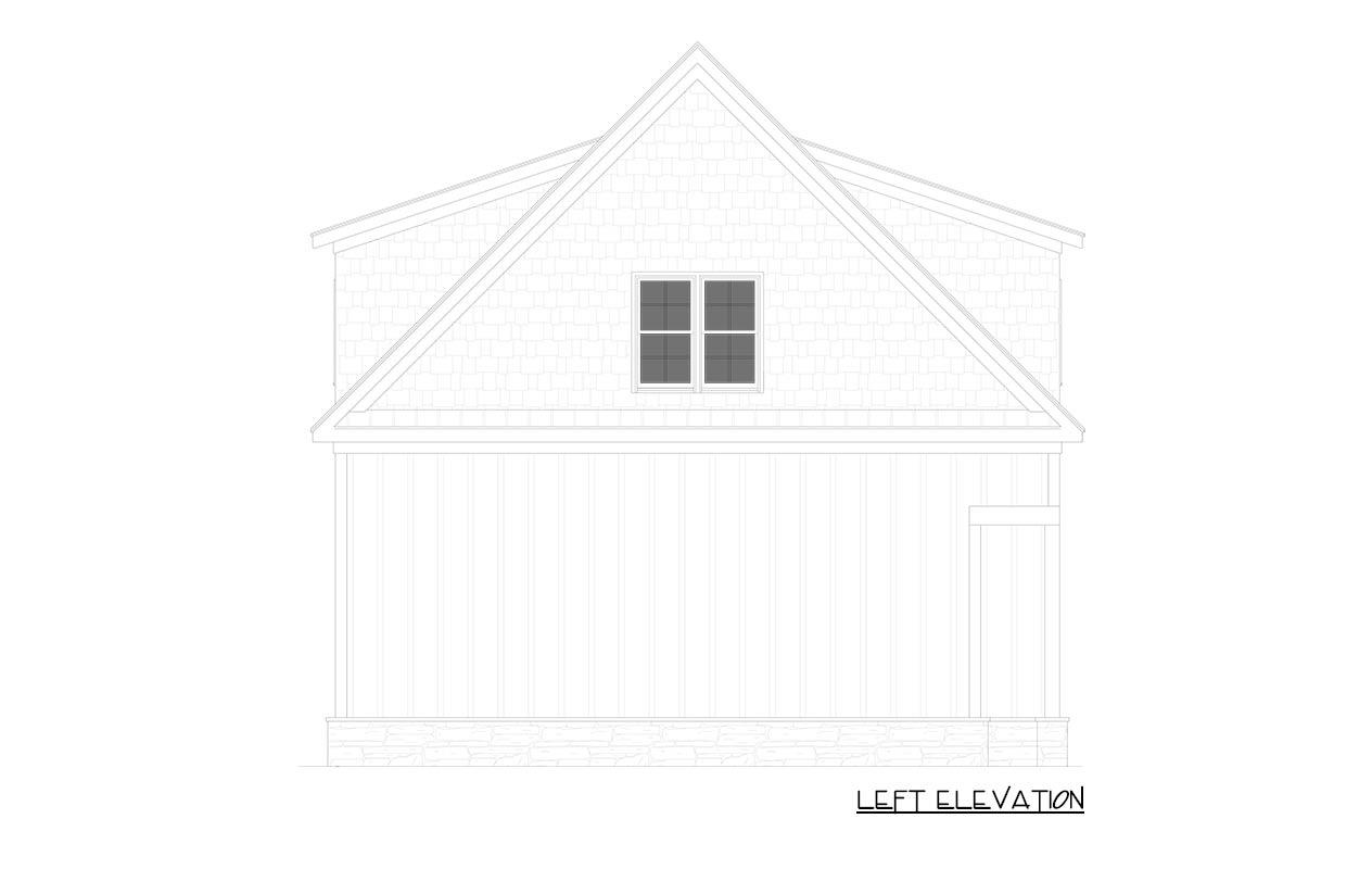 Plan 750017LDG: 3-Bed Modern Farmhouse Garage Plan with Upstairs Living and 2-Car Garage - Image #6 - Carriage, Farmhouse, Modern Farmhouse, New American