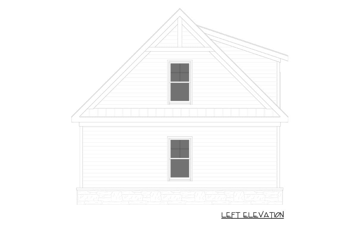 Plan 750018LDG: Modern Farmhouse 2-Car Garage Plan with Versatile Bonus Room - Image #5 - Carriage, Farmhouse, Modern Farmhouse