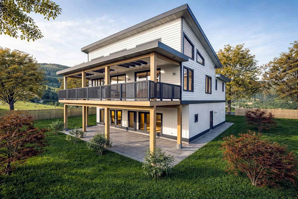 Plan 147055RML: Contemporary Modern House Plan with Upstairs Master Suite - Image #5 - Contemporary, Modern, Northwest