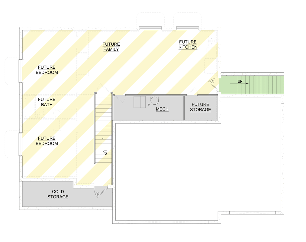 Plan 849054PGE: Modern Farmhouse Plan with 3-Car Garage and Home Office - Floor Plan - Optional Finished Basement Level - Craftsman, Modern Farmhouse, New American, Traditional