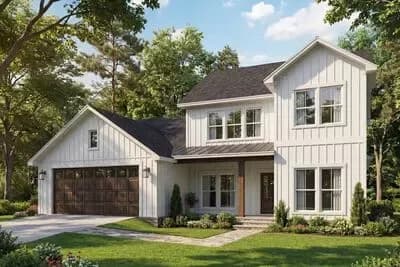 Spacious 4 or 5-Bedroom Modern Farmhouse House Plan with Main Level Master