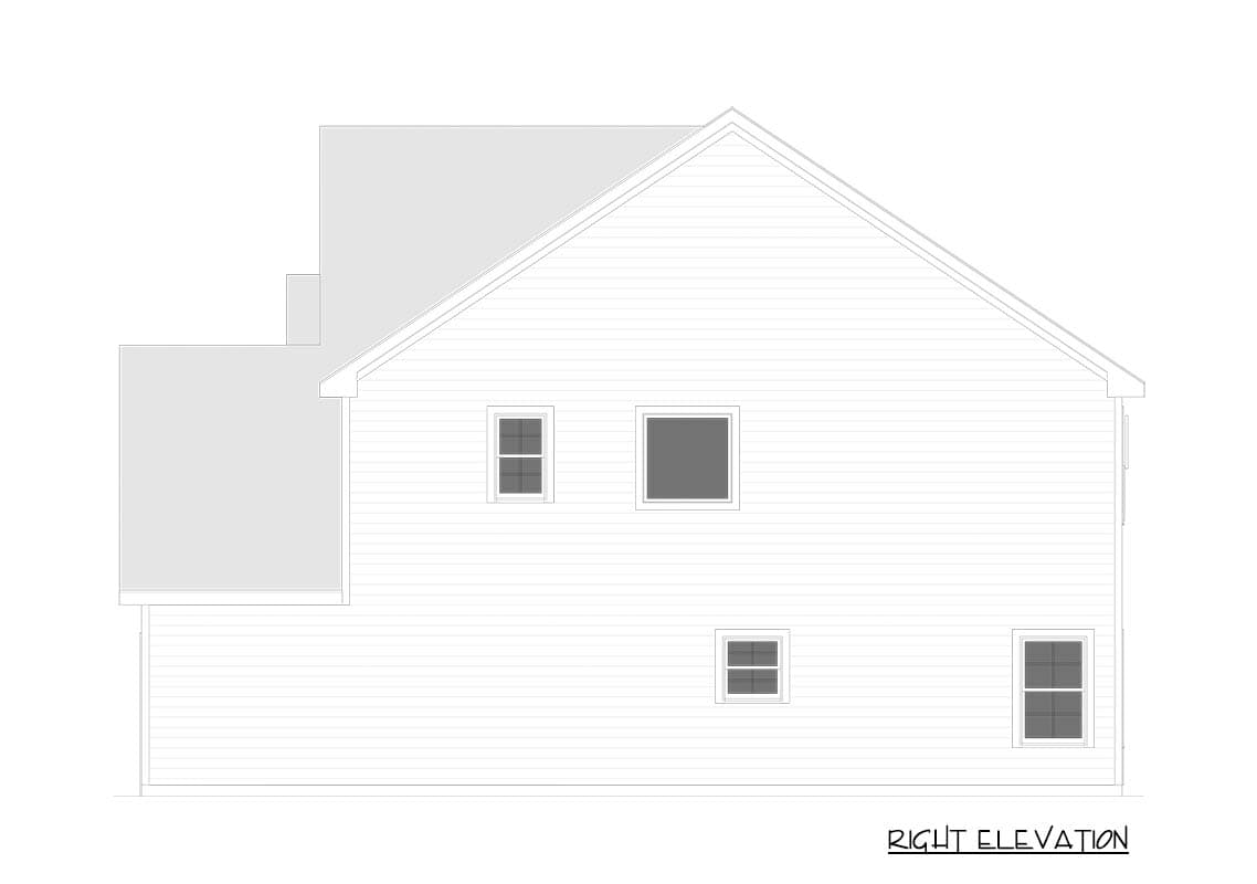 Plan 750020LDG: 4-Bed Modern Traditional Farmhouse House Plan with Open Layout, Upstairs Laundry - Image #7 - Farmhouse, Traditional