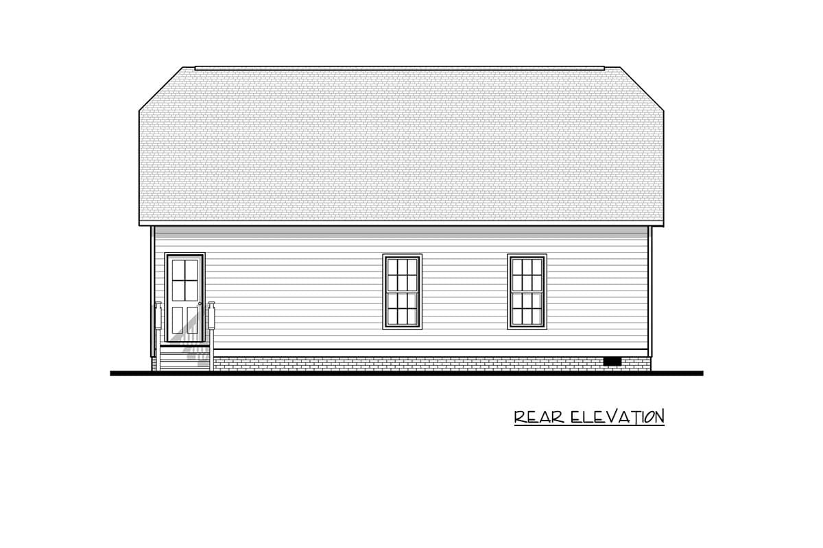 Plan 83680CRW: Charming 3-Bed Cottage House Plan with Vaulted Family Room - Image #9 - Cottage, Ranch, Traditional
