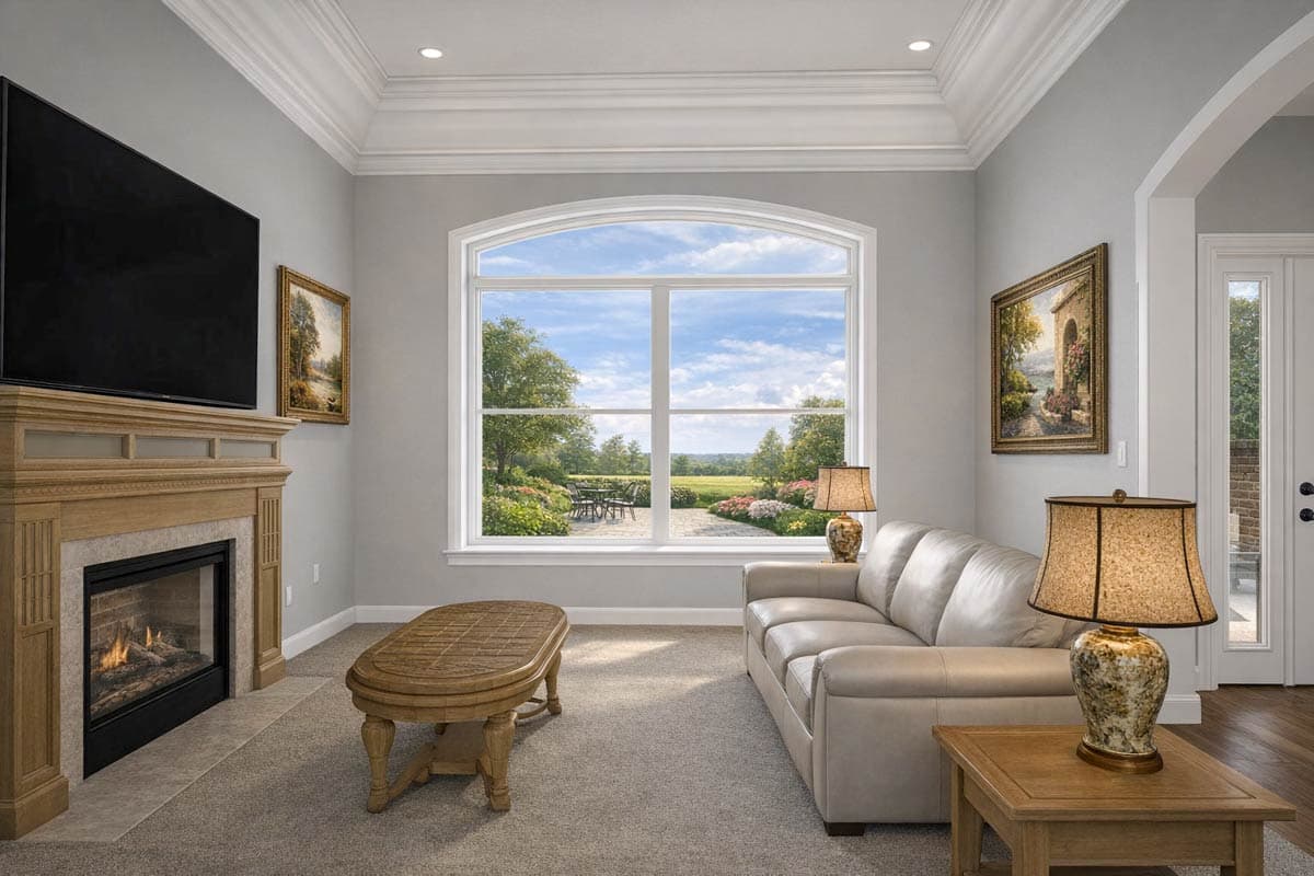 Plan 61702UT: Stately Traditional House Plan with Upstairs Owners Suite and Home Theater - Image #35 - Traditional