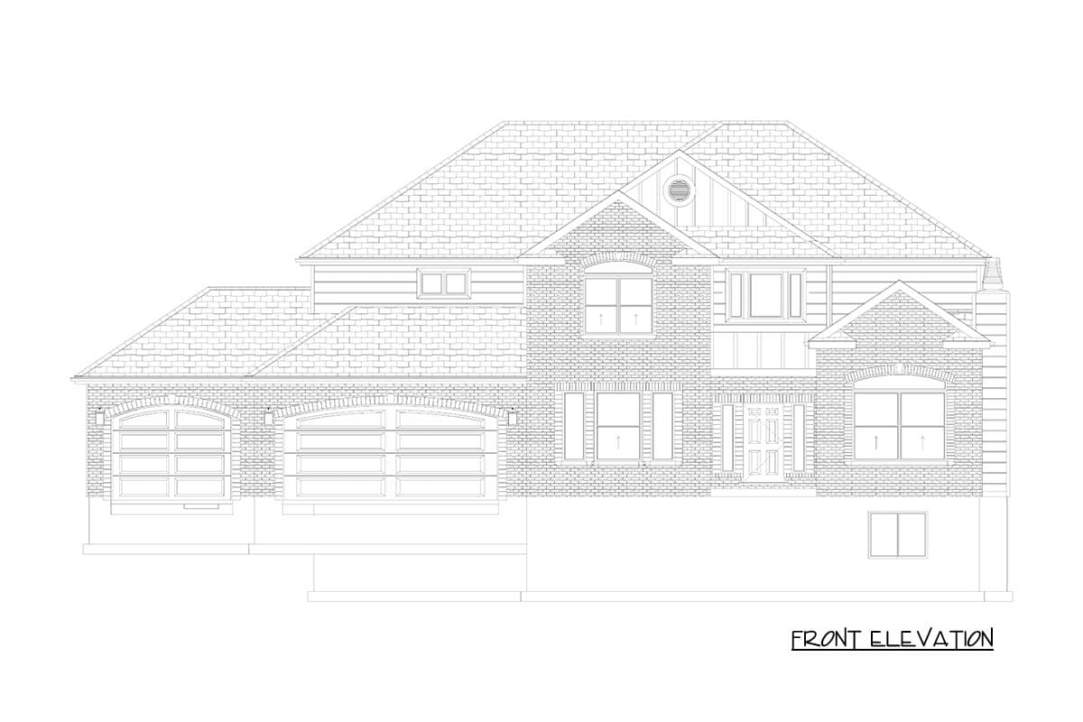 Plan 61702UT: Stately Traditional House Plan with Upstairs Owners Suite and Home Theater - Image #43 - Traditional