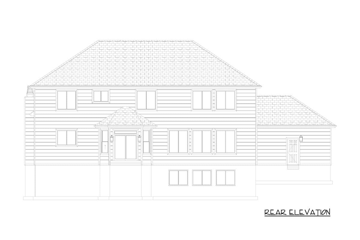 Plan 61702UT: Stately Traditional House Plan with Upstairs Owners Suite and Home Theater - Image #45 - Traditional