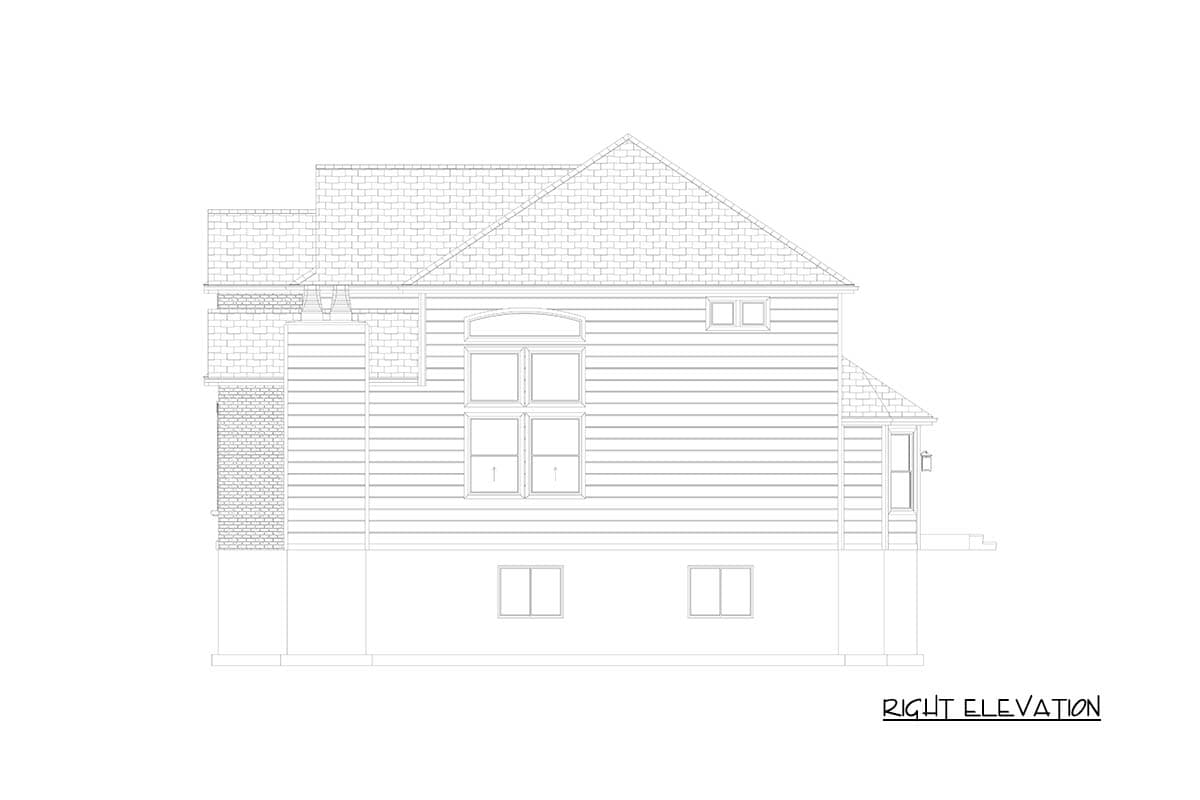 Plan 61702UT: Stately Traditional House Plan with Upstairs Owners Suite and Home Theater - Image #46 - Traditional