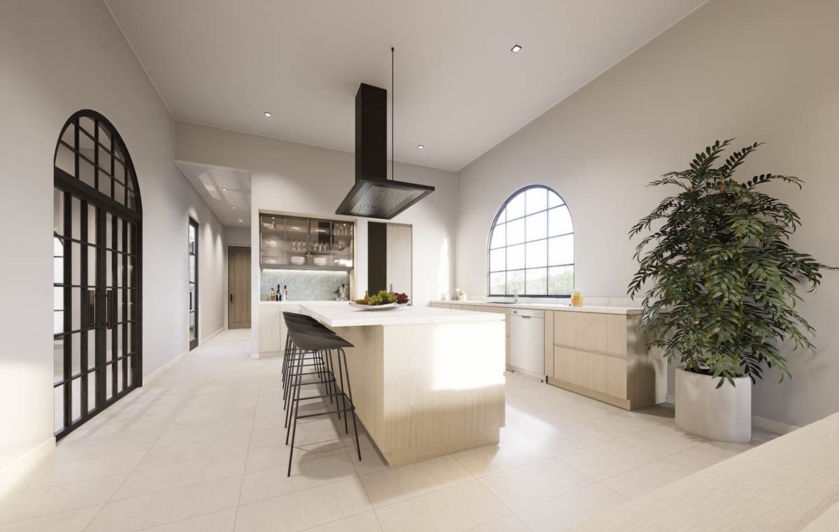 Plan 302014PSK: Modern Southwest Adobe House Plan with Split Bedrooms and Formal Dining - Image #9 - Adobe , Southwest, Spanish
