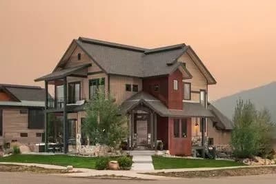 Modern Northwest House Plan with Upstairs Master Suite and Home Office