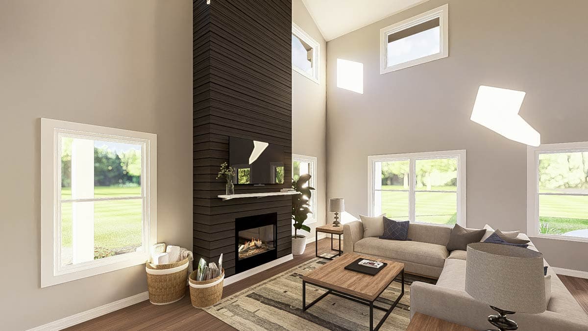 Plan 135412GRA: Modern Barndominium House Plan with RV Garage and Wrap-Around Porch - Image #7 - Barndominium, Country, Craftsman, New American