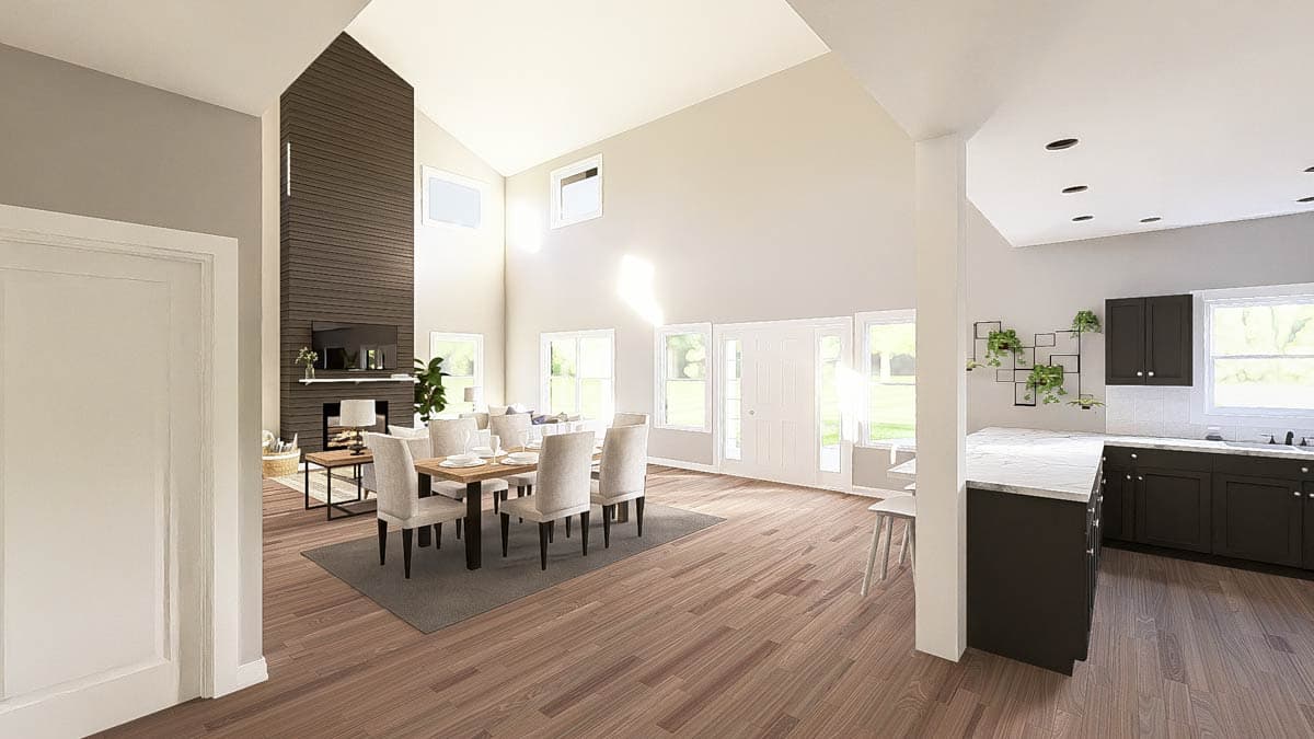 Plan 135412GRA: Modern Barndominium House Plan with RV Garage and Wrap-Around Porch - Image #8 - Barndominium, Country, Craftsman, New American