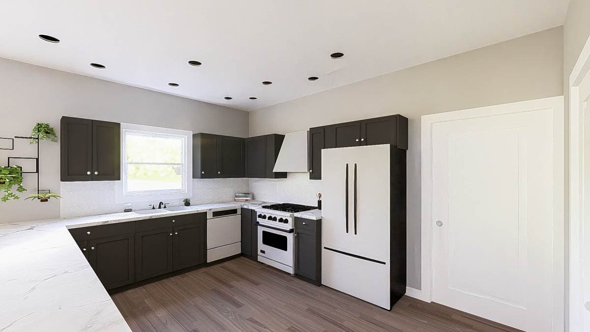 Plan 135412GRA: Modern Barndominium House Plan with RV Garage and Wrap-Around Porch - Image #9 - Barndominium, Country, Craftsman, New American