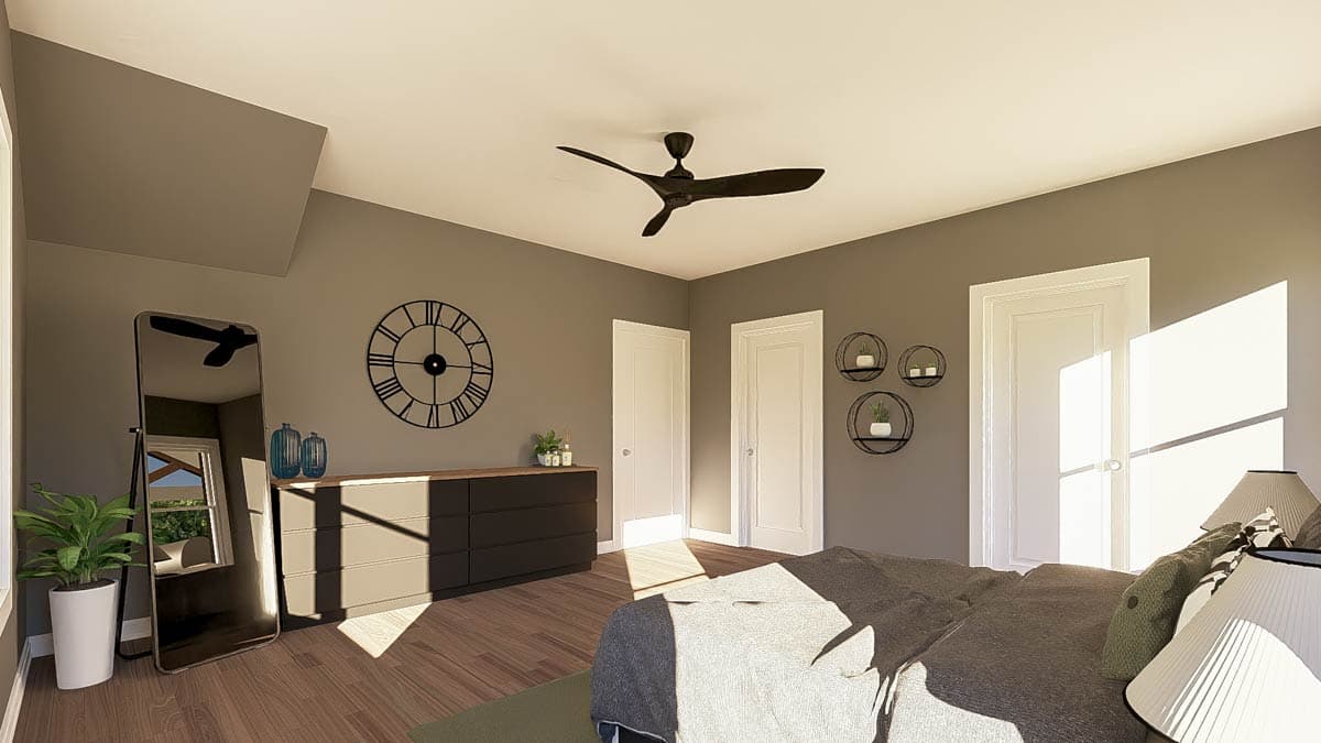 Plan 135412GRA: Modern Barndominium House Plan with RV Garage and Wrap-Around Porch - Image #14 - Barndominium, Country, Craftsman, New American