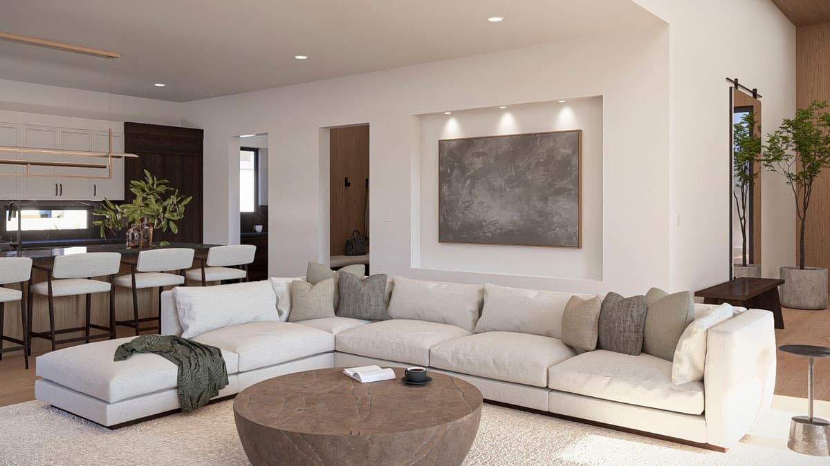 Plan 623599DJ: Modern 3-Bedroom House Plan with Open Concept Living and Main-Level Master - Image #10 - Modern, Prairie