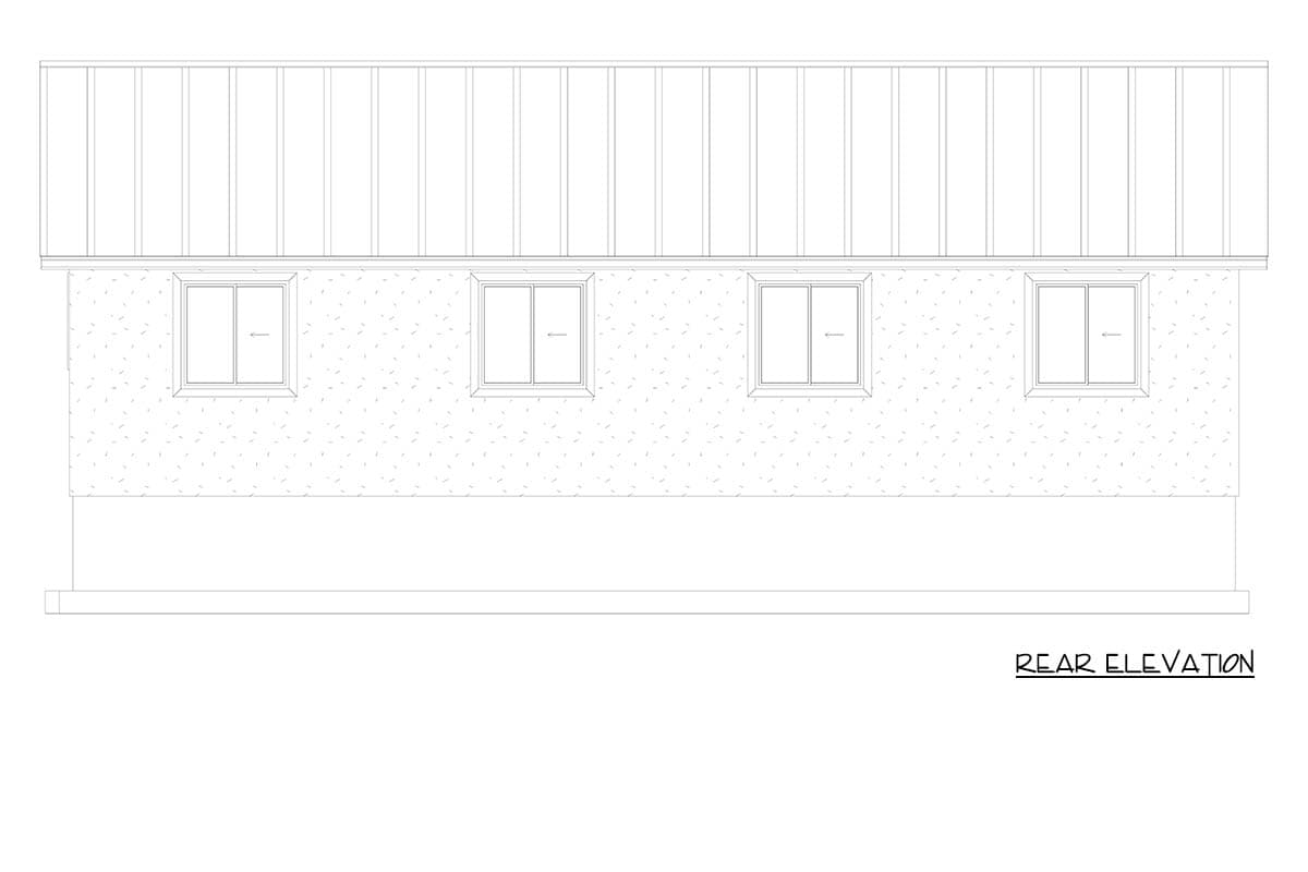Plan 61708UT: Two-Bedroom Rustic Cabin House Plan with Flexible Study and Playroom - Image #17 - Cabin, Rustic