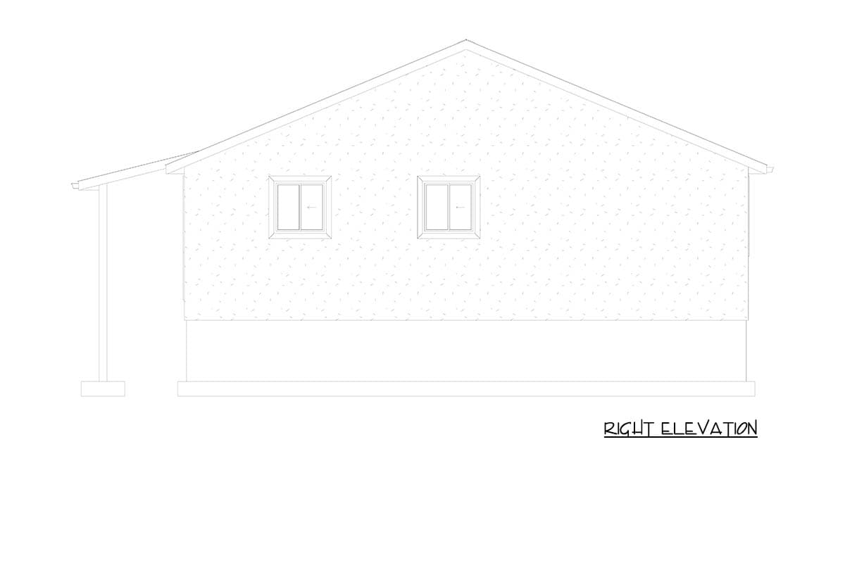 Plan 61708UT: Two-Bedroom Rustic Cabin House Plan with Flexible Study and Playroom - Image #18 - Cabin, Rustic
