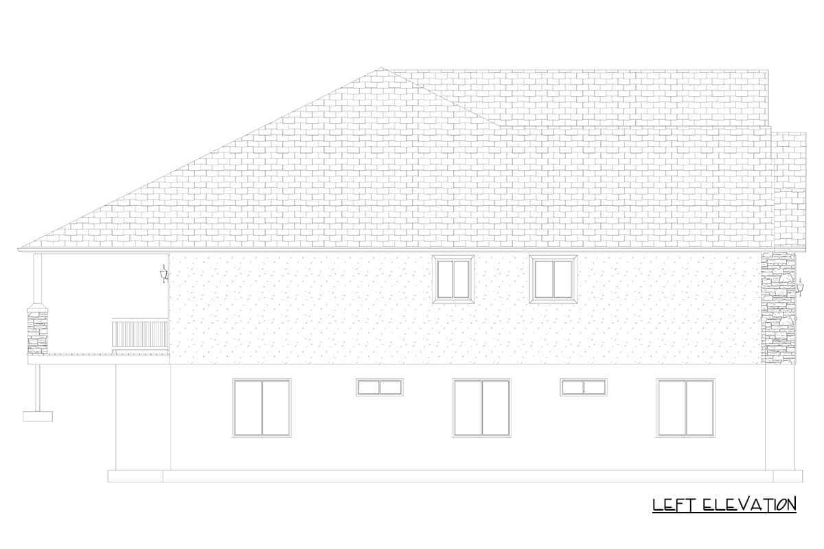 Plan 61714UT: 2987 Square Foot Craftsman House Plan with 1st Floor Master Suite - Image #27 - Craftsman, Traditional