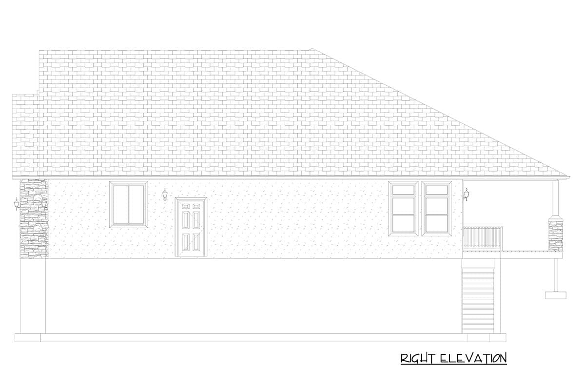 Plan 61714UT: 2987 Square Foot Craftsman House Plan with 1st Floor Master Suite - Image #29 - Craftsman, Traditional
