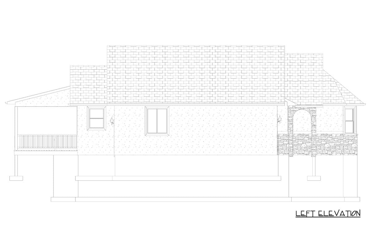 Plan 61715UT: Ranch House Plan with Spacious Island Kitchen and Optional Basement - Image #26 - Ranch, Traditional