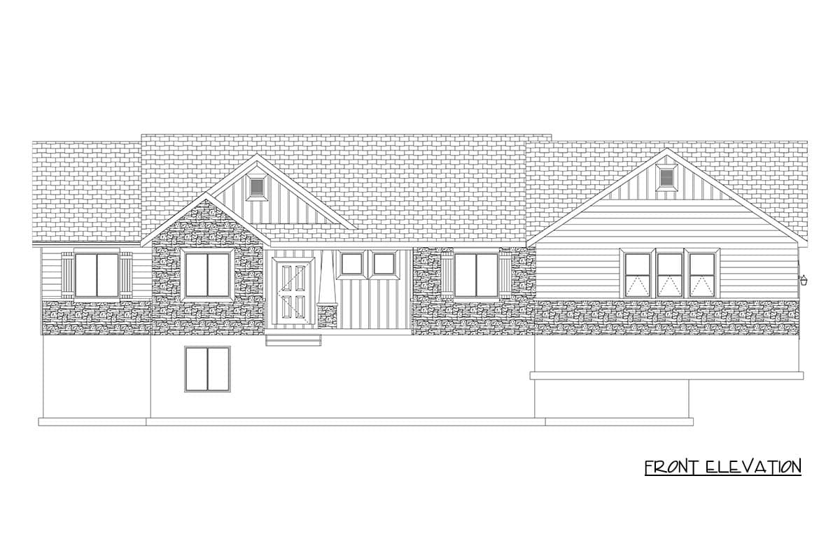 Plan 61716UT: Craftsman Ranch House Plan with Main Level Master and In-Law Suite Potential - Image #27 - Craftsman, Ranch, Traditional