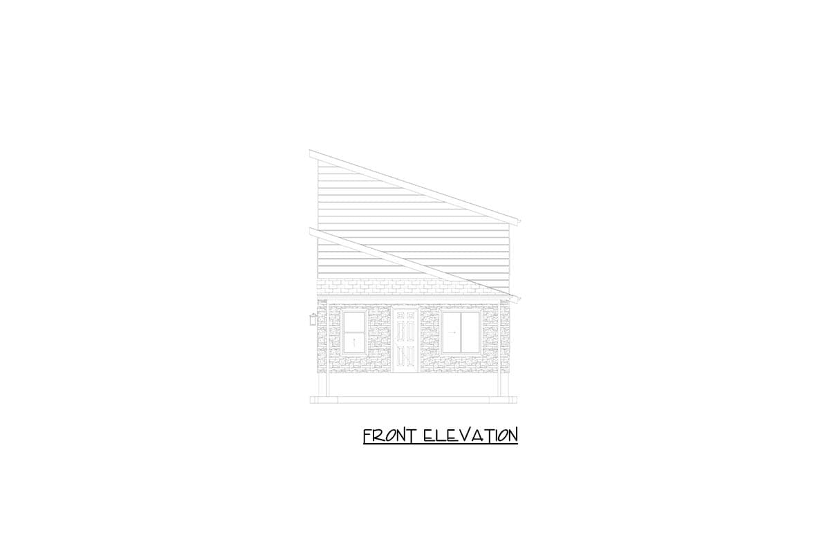 Plan 61717UT: Sleek Modern House Plan with First Floor Master and Attached 2-Car Garage - Image #18 - Contemporary, Modern
