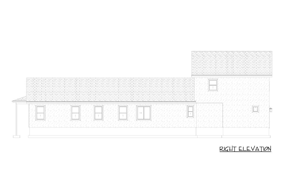 Plan 61717UT: Sleek Modern House Plan with First Floor Master and Attached 2-Car Garage - Image #21 - Contemporary, Modern