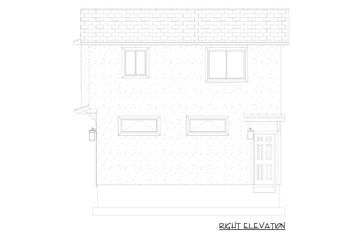 Plan 61718UT: Versatile Traditional ADU House Plan with 2-Car Garage and Upstairs Master Suite - Image #12 - Traditional