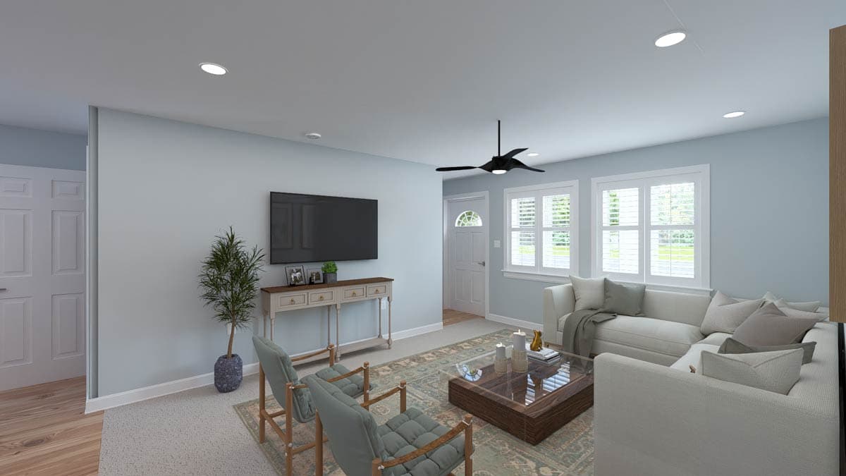 Plan 61719UT: 3-Bed Country House Plan with Master on Main and Loft Upstairs - Image #9 - Country, Farmhouse, Traditional