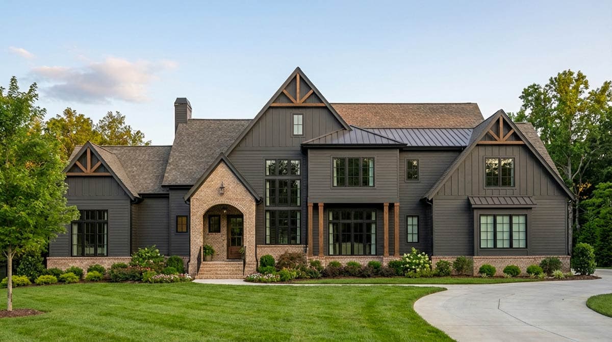 Plan 750024LDG: 5-Bed European Modern Farmhouse Plan with Scullery and Playroom - Image #5 - European, Modern Farmhouse, Transitional