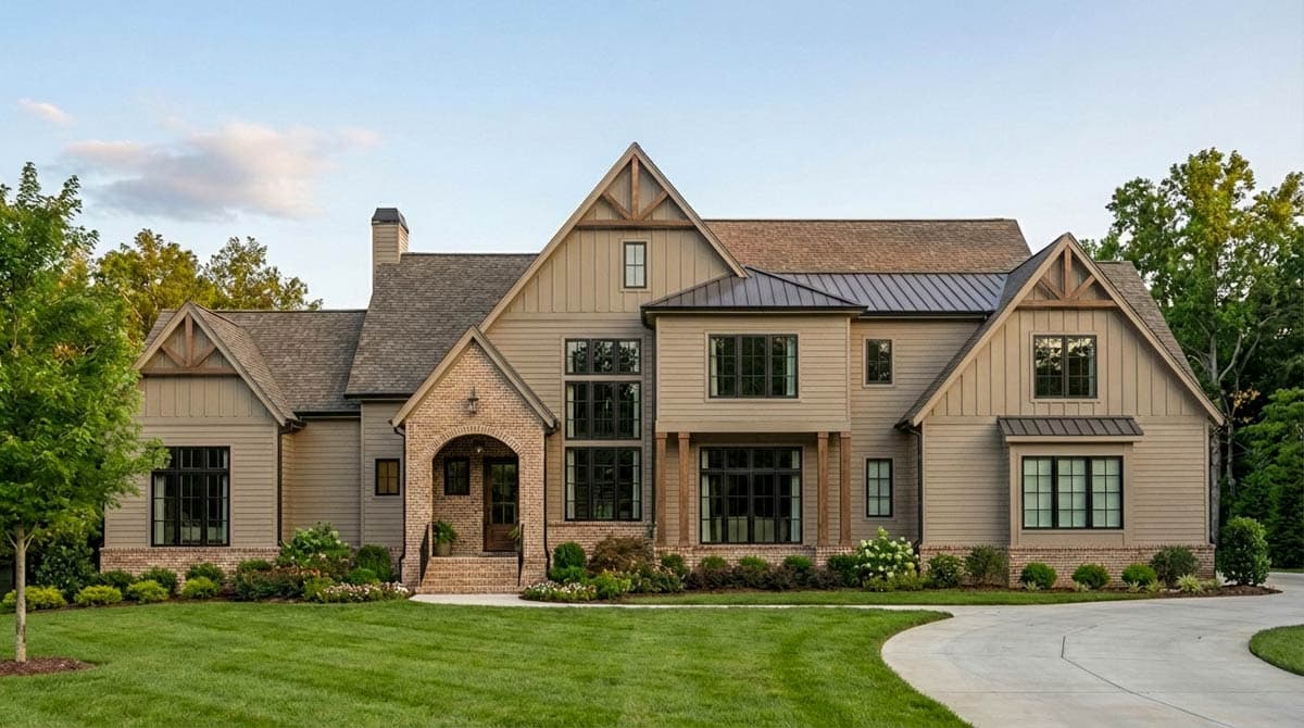 Plan 750024LDG: 5-Bed European Modern Farmhouse Plan with Scullery and Playroom - Image #6 - European, Modern Farmhouse, Transitional
