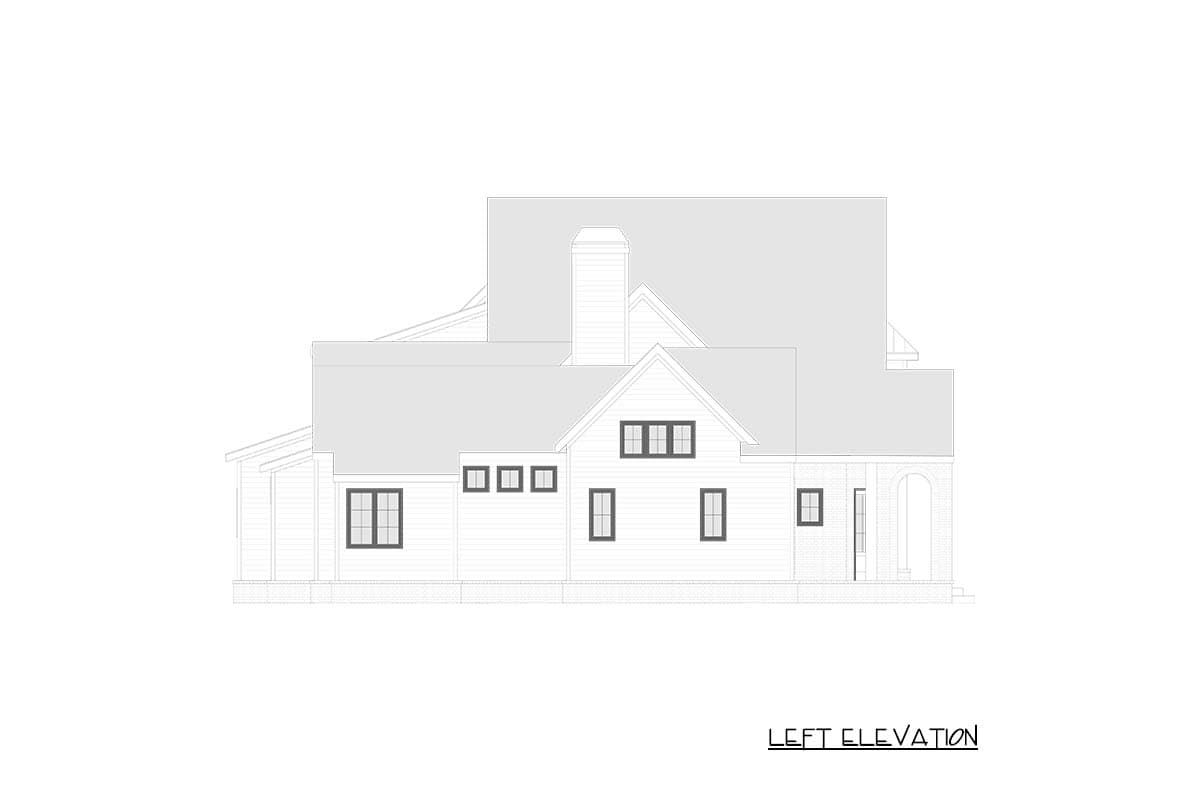 Plan 750024LDG: 5-Bed European Modern Farmhouse Plan with Scullery and Playroom - Image #8 - European, Modern Farmhouse, Transitional
