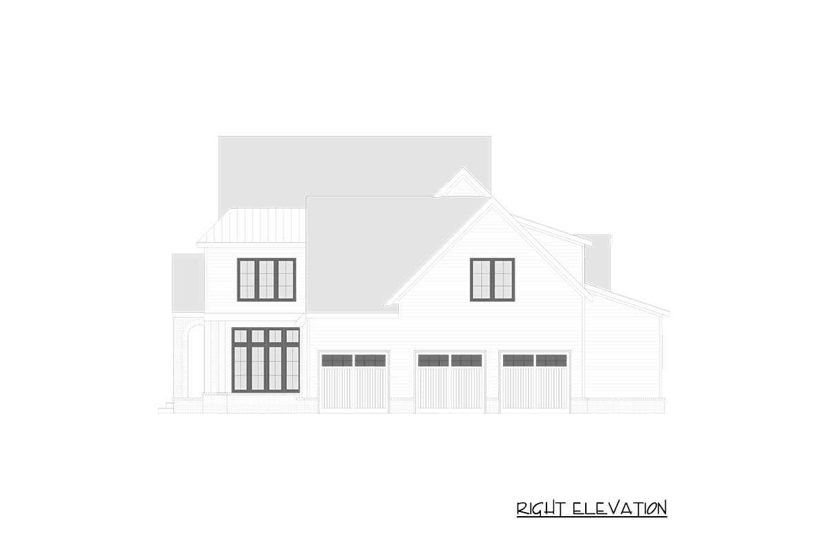 Plan 750024LDG: 5-Bed European Modern Farmhouse Plan with Scullery and Playroom - Image #10 - European, Modern Farmhouse, Transitional