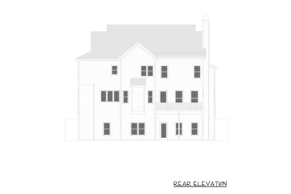 Plan 750028LDG: Modern Tudor House Plan with Keeping Room and Study - Image #9 - New American, Traditional, Tudor