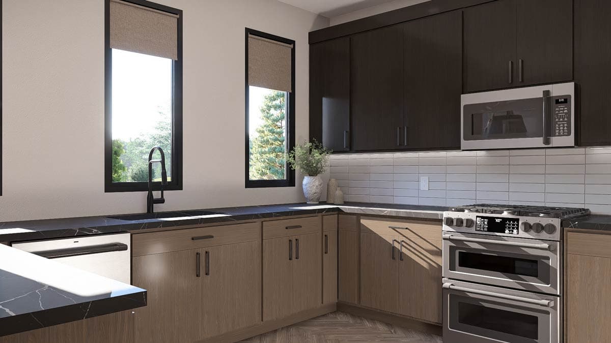 Plan 623601DJ: Striking Contemporary 3-Bedroom House Plan with Grand Entry and Deck - Image #13 - Carriage, Contemporary, Modern