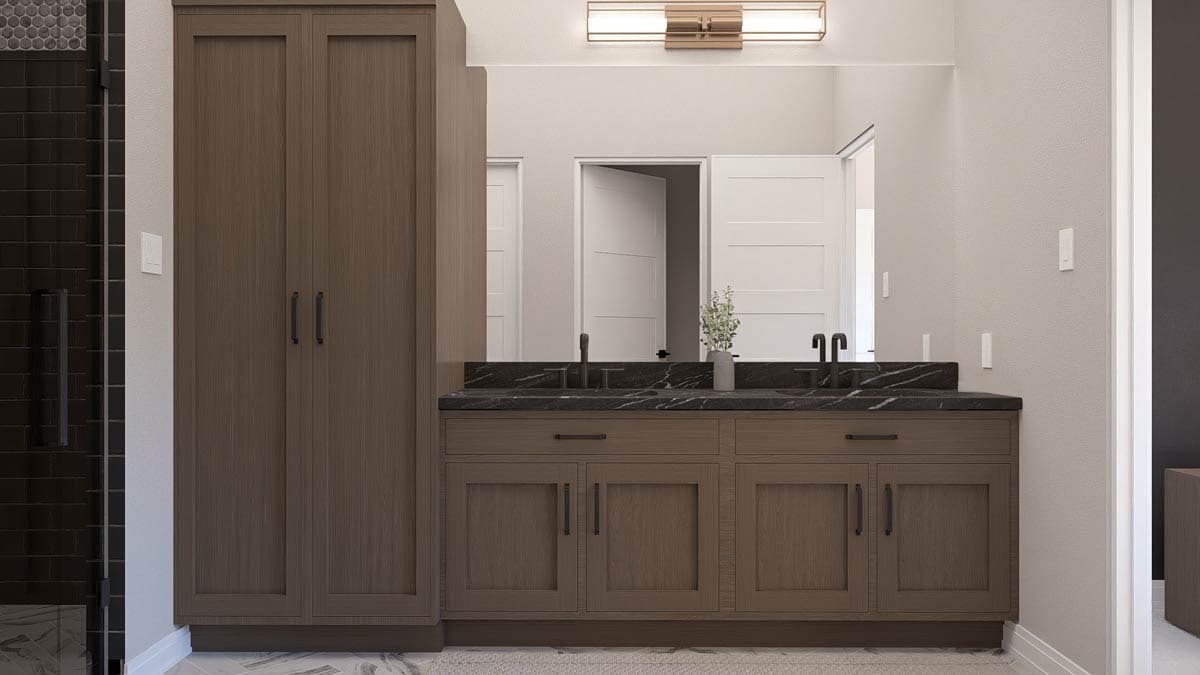 Plan 623601DJ: Striking Contemporary 3-Bedroom House Plan with Grand Entry and Deck - Image #18 - Carriage, Contemporary, Modern