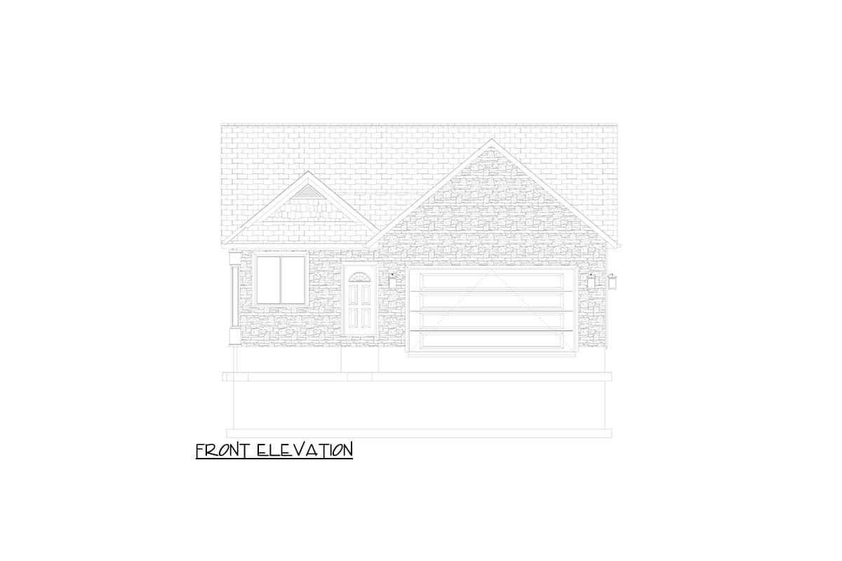 Plan 61720UT: Two-Bedroom Craftsman Ranch House Plan with Optional Lower Level - Image #19 - Craftsman, Ranch, Traditional