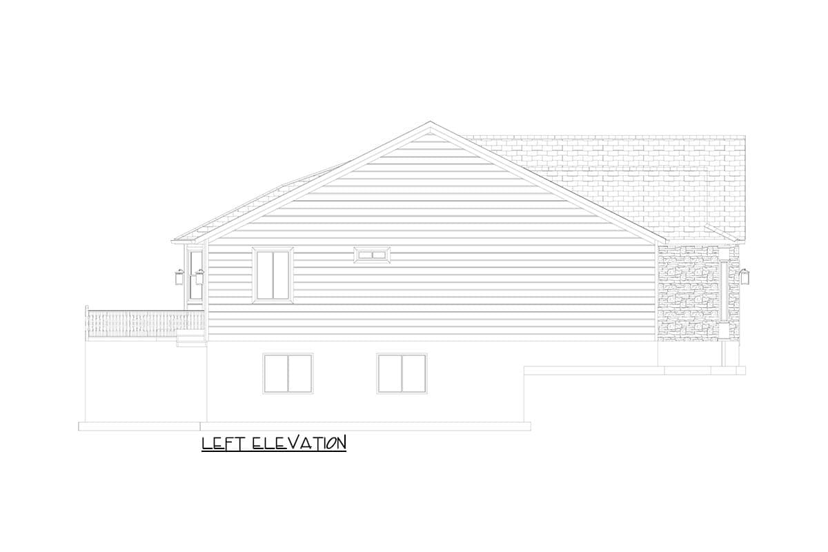 Plan 61720UT: Two-Bedroom Craftsman Ranch House Plan with Optional Lower Level - Image #22 - Craftsman, Ranch, Traditional