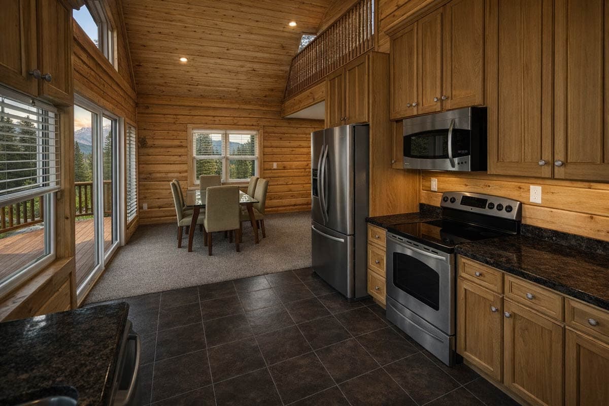 Plan 61721UT: Cabin House Plan with Two-Story Great Room and Wrap-Around Porch - Image #9 - Cabin