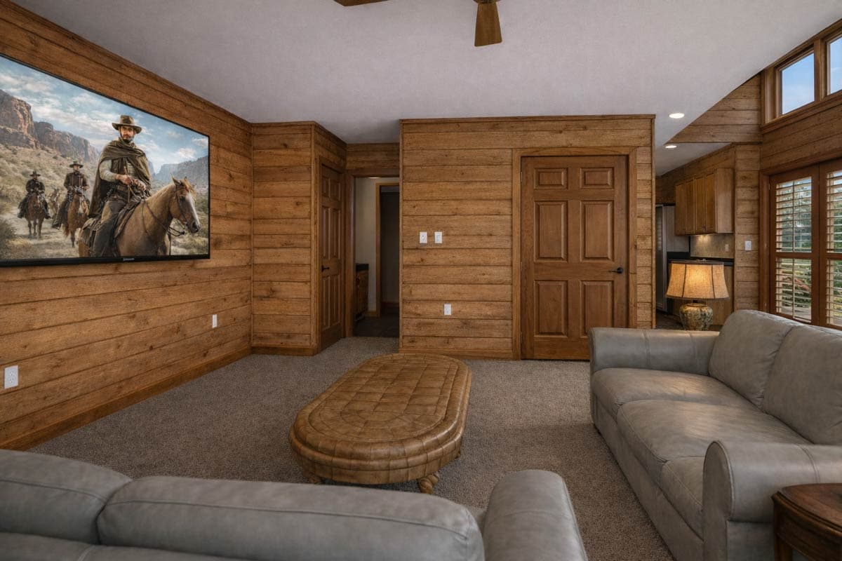 Plan 61721UT: Cabin House Plan with Two-Story Great Room and Wrap-Around Porch - Image #14 - Cabin