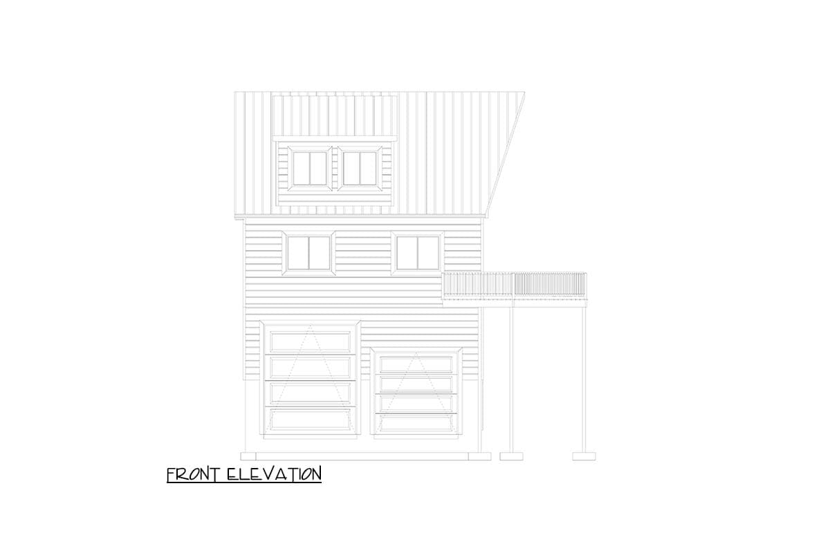 Plan 61721UT: Cabin House Plan with Two-Story Great Room and Wrap-Around Porch - Image #15 - Cabin