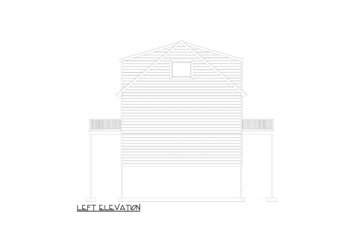 Plan 61721UT: Cabin House Plan with Two-Story Great Room and Wrap-Around Porch - Image #16 - Cabin