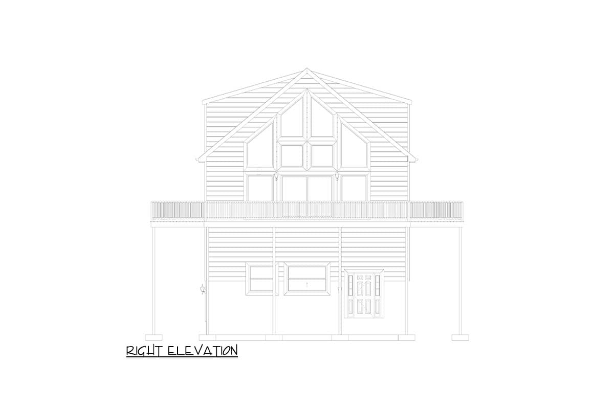 Plan 61721UT: Cabin House Plan with Two-Story Great Room and Wrap-Around Porch - Image #18 - Cabin